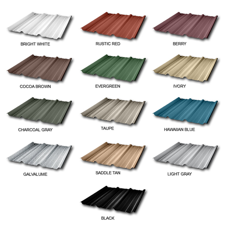 Roof Styles Color Chart to Harris Storage Solutions
